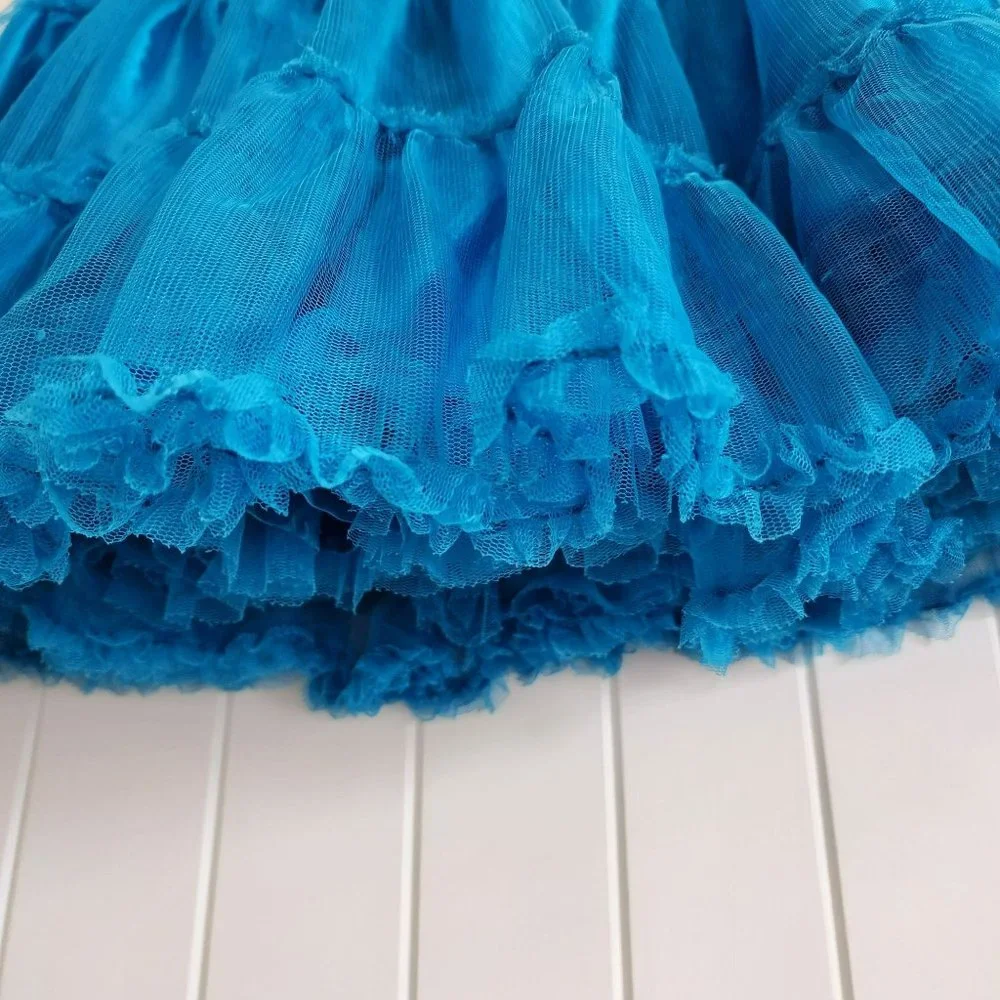 Hannah Anderson Blue Ruffled Skirt Size 10